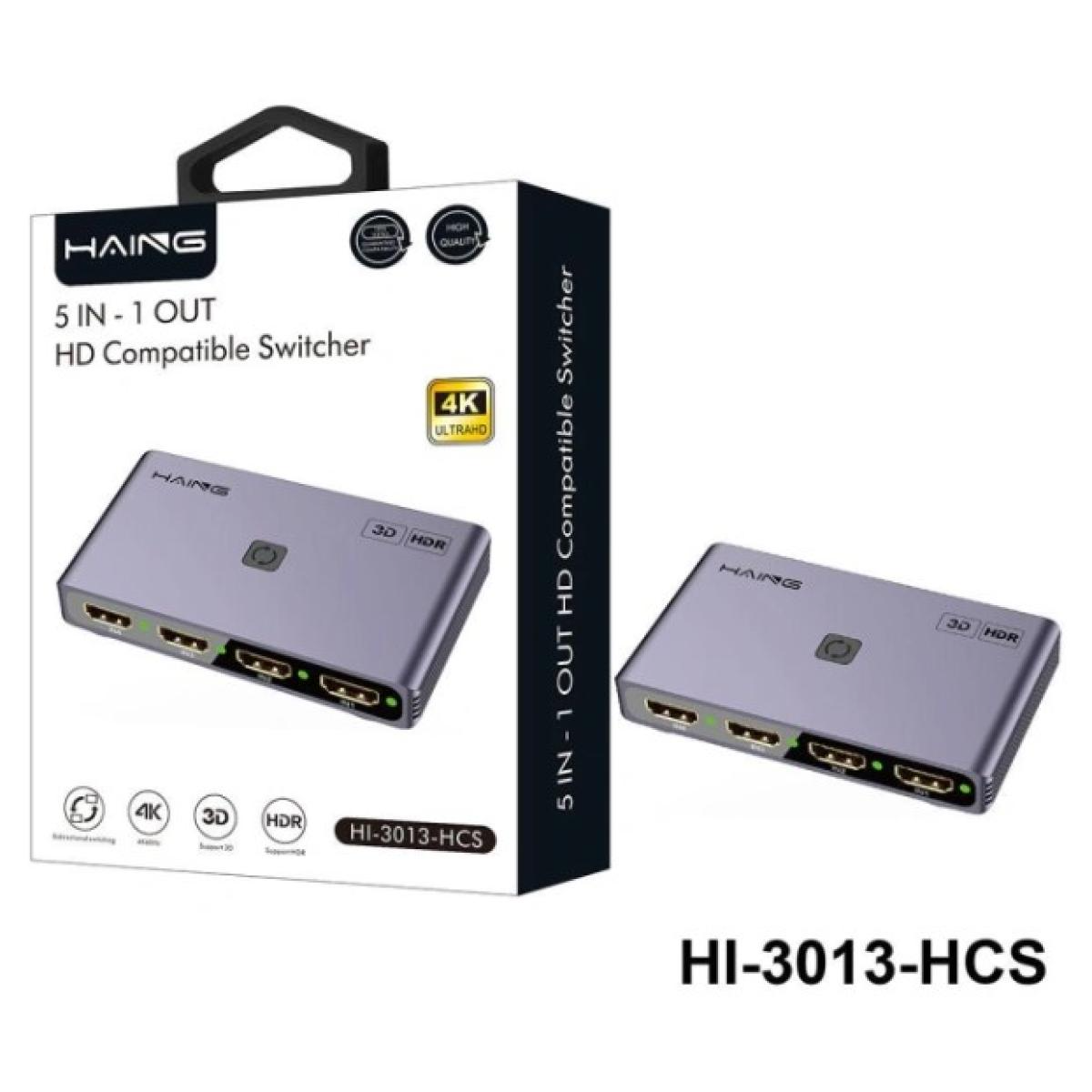 Haing HI-3013-HCS 5in1 OUT HD Compatible Switcher Haing HI-3013-HCS 5in1 OUT HD Compatible Switcher
